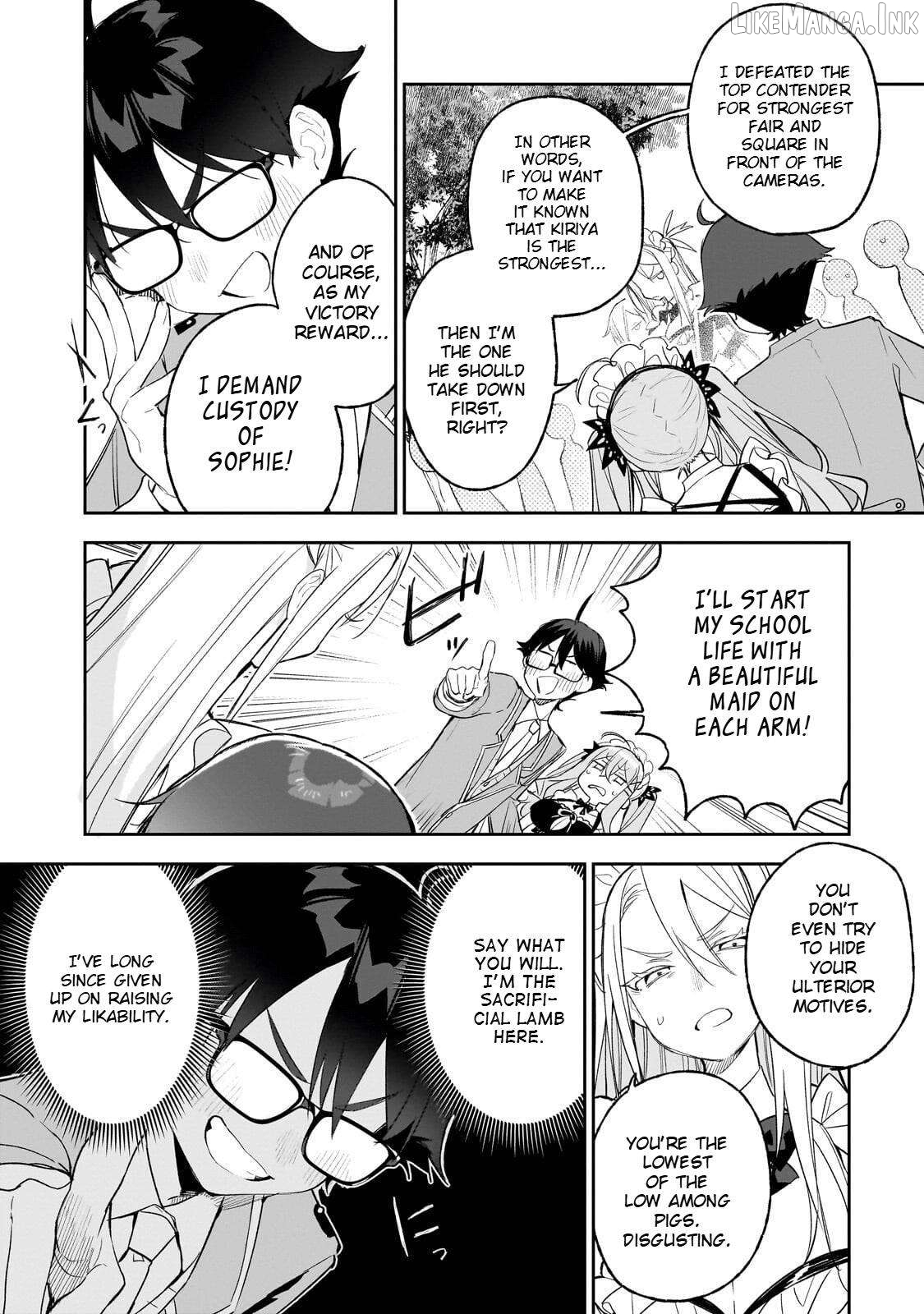 Ore wa Gakuen Zunou Battle no Ensyutsuka!: Jishou Mob ga Kage kara Egaku Saikyou Shujinkou Musou Scenario Chapter 4.2 page 7