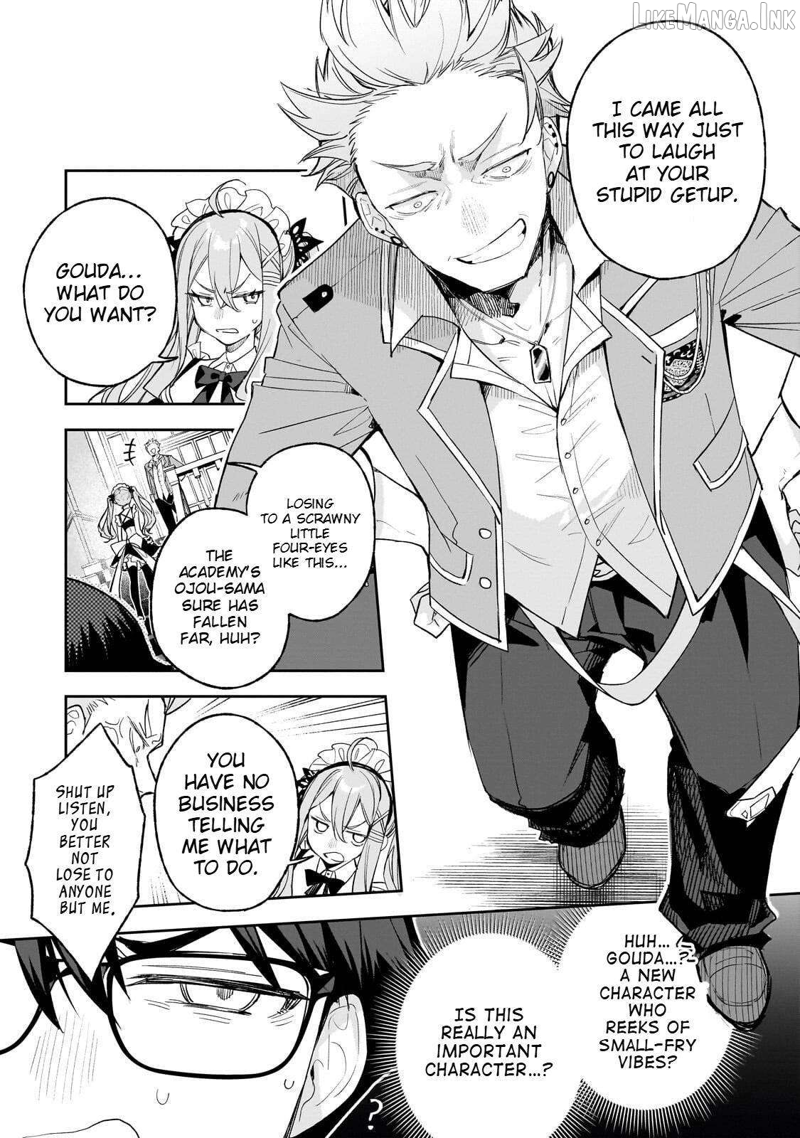 Ore wa Gakuen Zunou Battle no Ensyutsuka!: Jishou Mob ga Kage kara Egaku Saikyou Shujinkou Musou Scenario Chapter 4.3 page 5