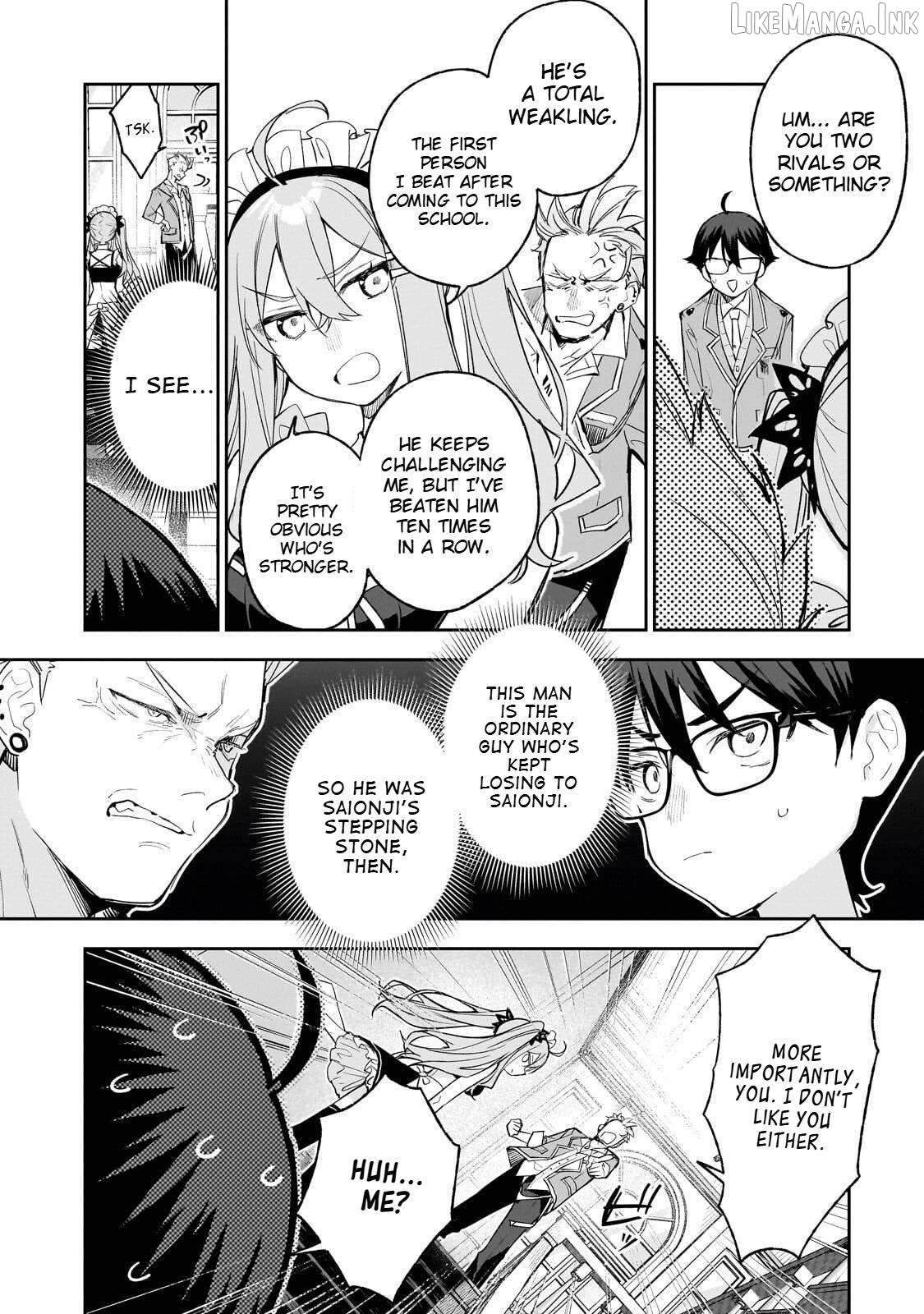 Ore wa Gakuen Zunou Battle no Ensyutsuka!: Jishou Mob ga Kage kara Egaku Saikyou Shujinkou Musou Scenario Chapter 4.3 page 6