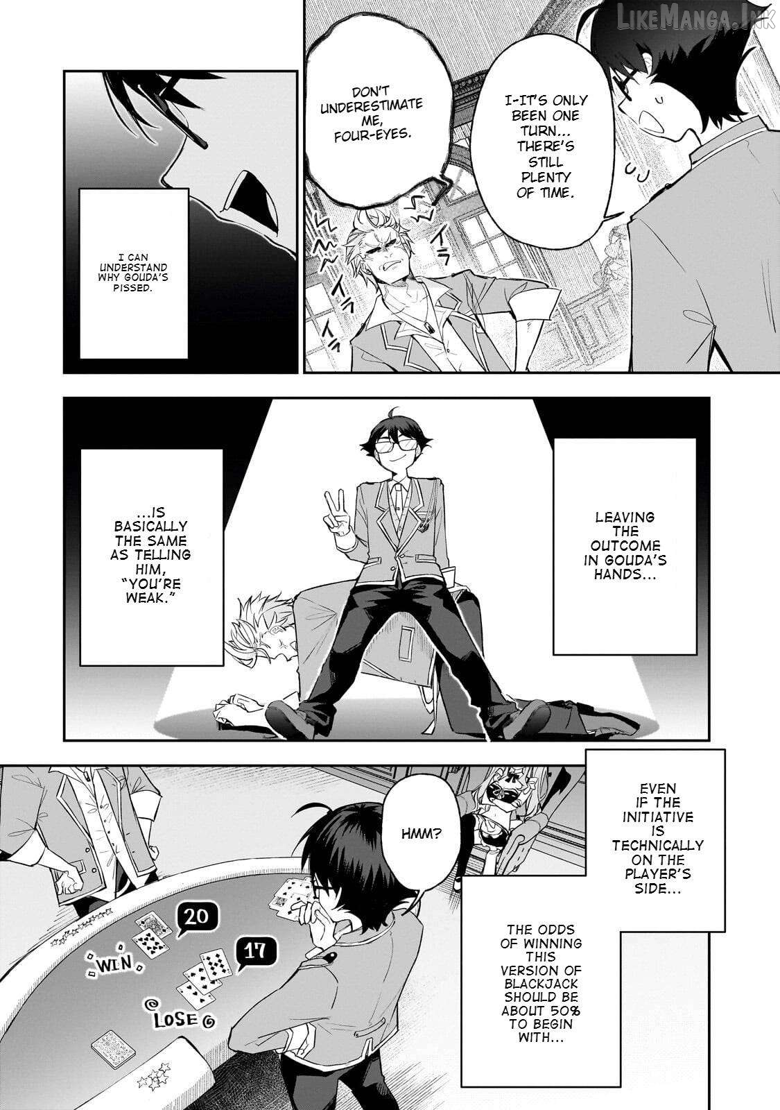 Ore wa Gakuen Zunou Battle no Ensyutsuka!: Jishou Mob ga Kage kara Egaku Saikyou Shujinkou Musou Scenario Chapter 5 page 17