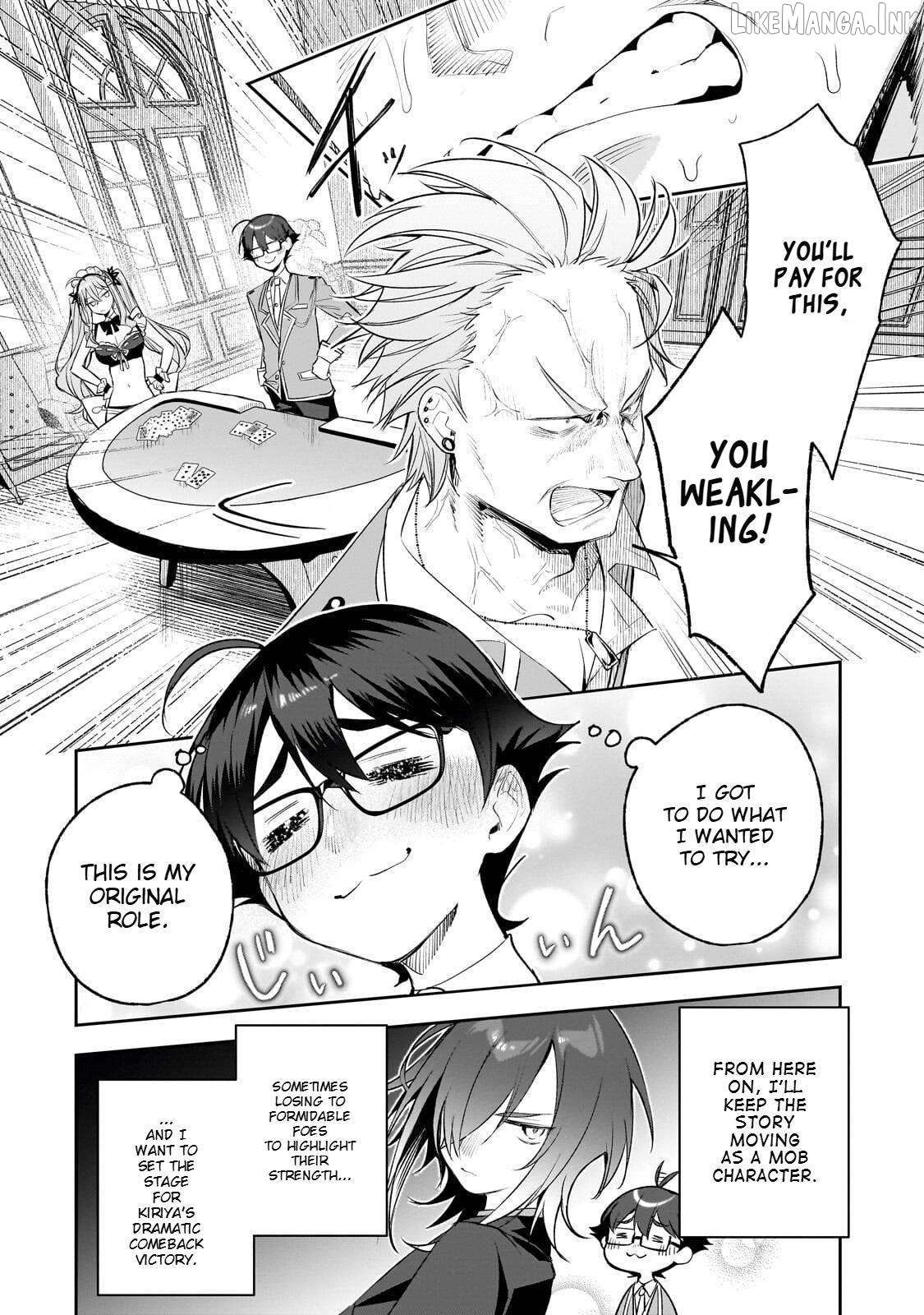 Ore wa Gakuen Zunou Battle no Ensyutsuka!: Jishou Mob ga Kage kara Egaku Saikyou Shujinkou Musou Scenario Chapter 6 page 22