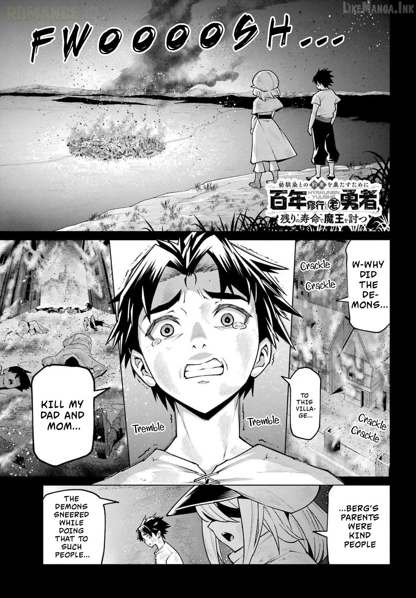 Osananajimi to no Yakusoku wo Hatasu Tame ni Hyakunen Shugyo Shita Rouyuusha, Nokori no Jumyou de Maou wo Utsu Chapter 1 page 2