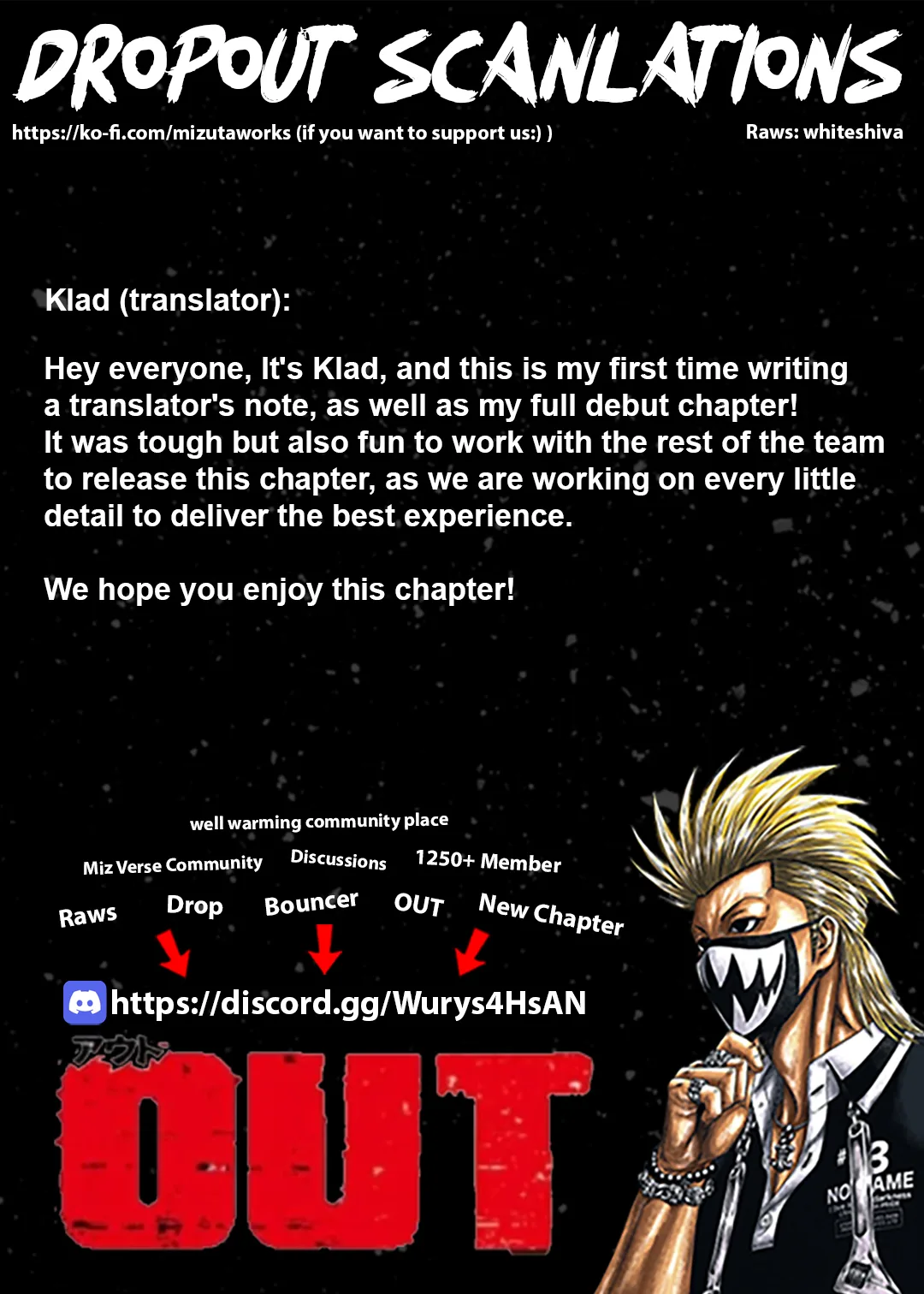 Out (Makoto Mizuta) Chapter 234 page 1
