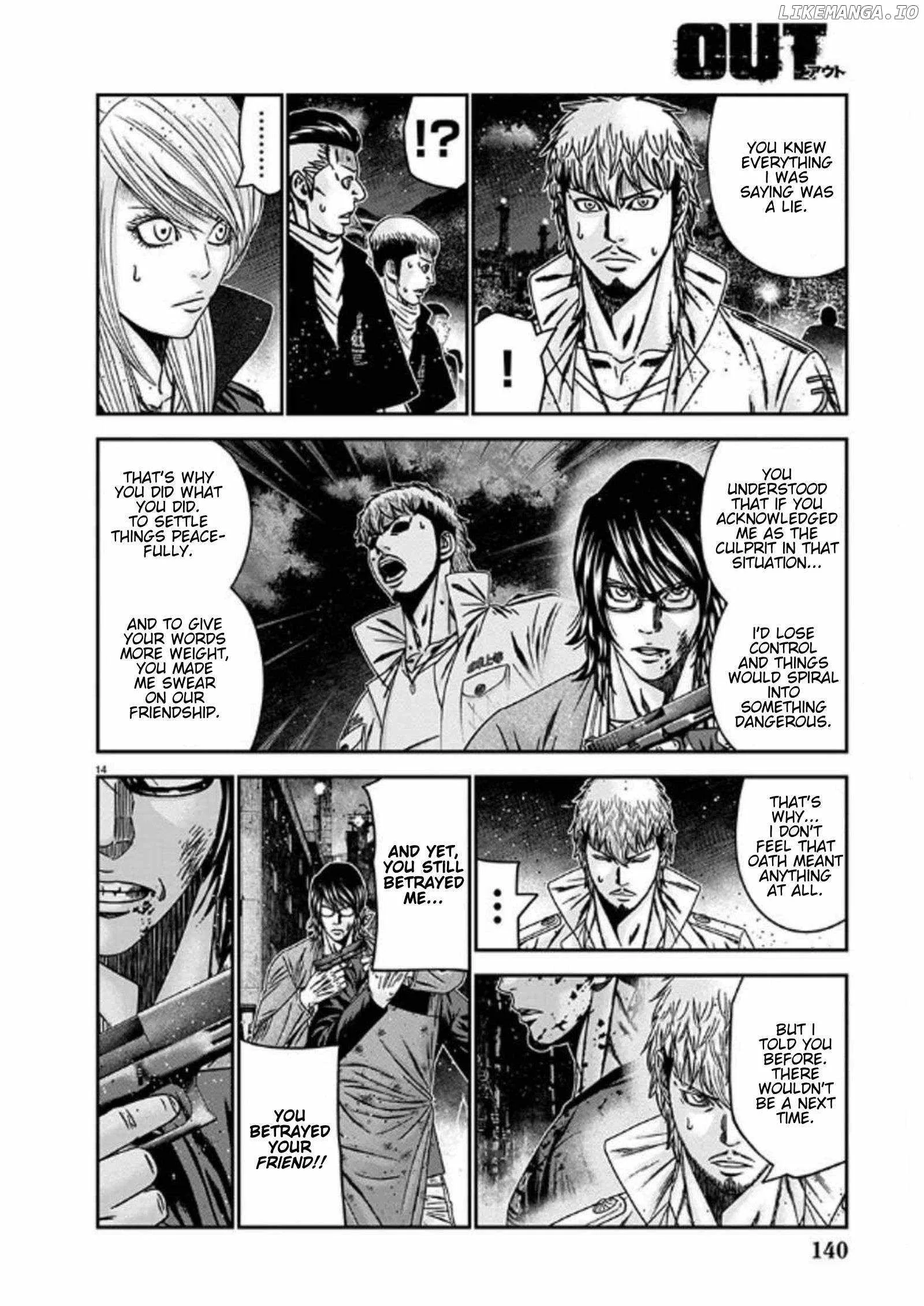 Out (Makoto Mizuta) Chapter 254 page 14