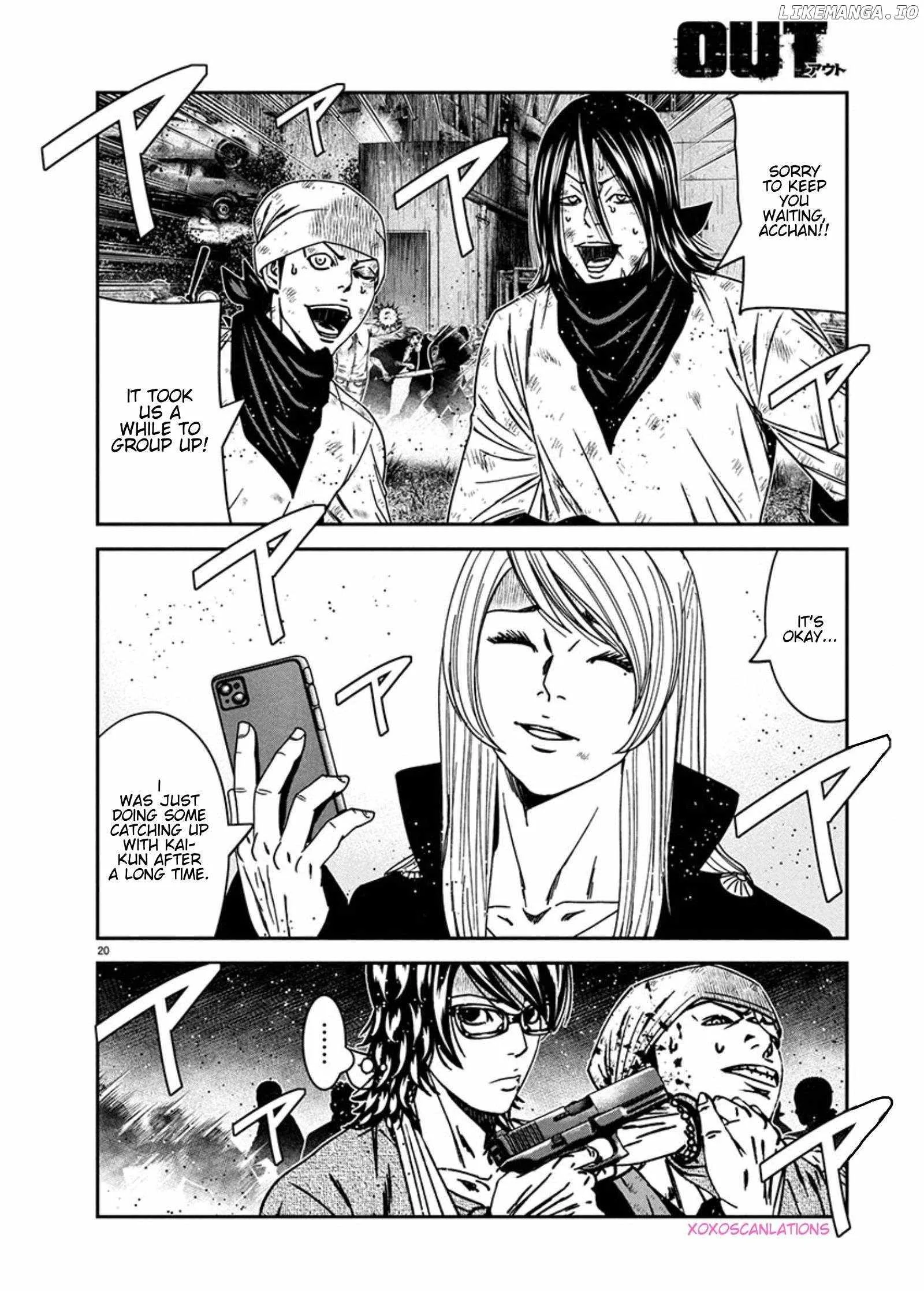 Out (Makoto Mizuta) Chapter 255 page 20