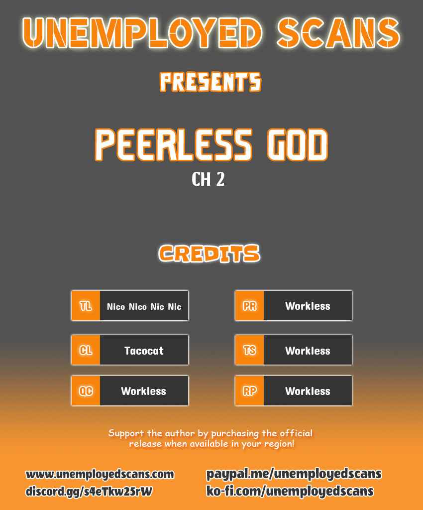 Peerless God Chapter 2 page 1
