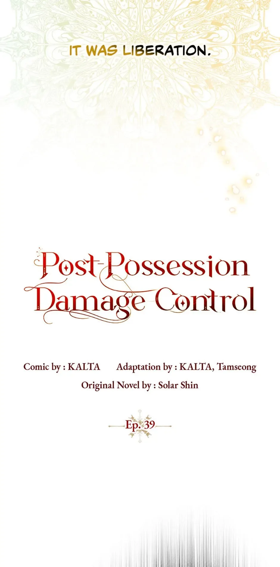 Post-Possession Damage Control Chapter 39 page 13