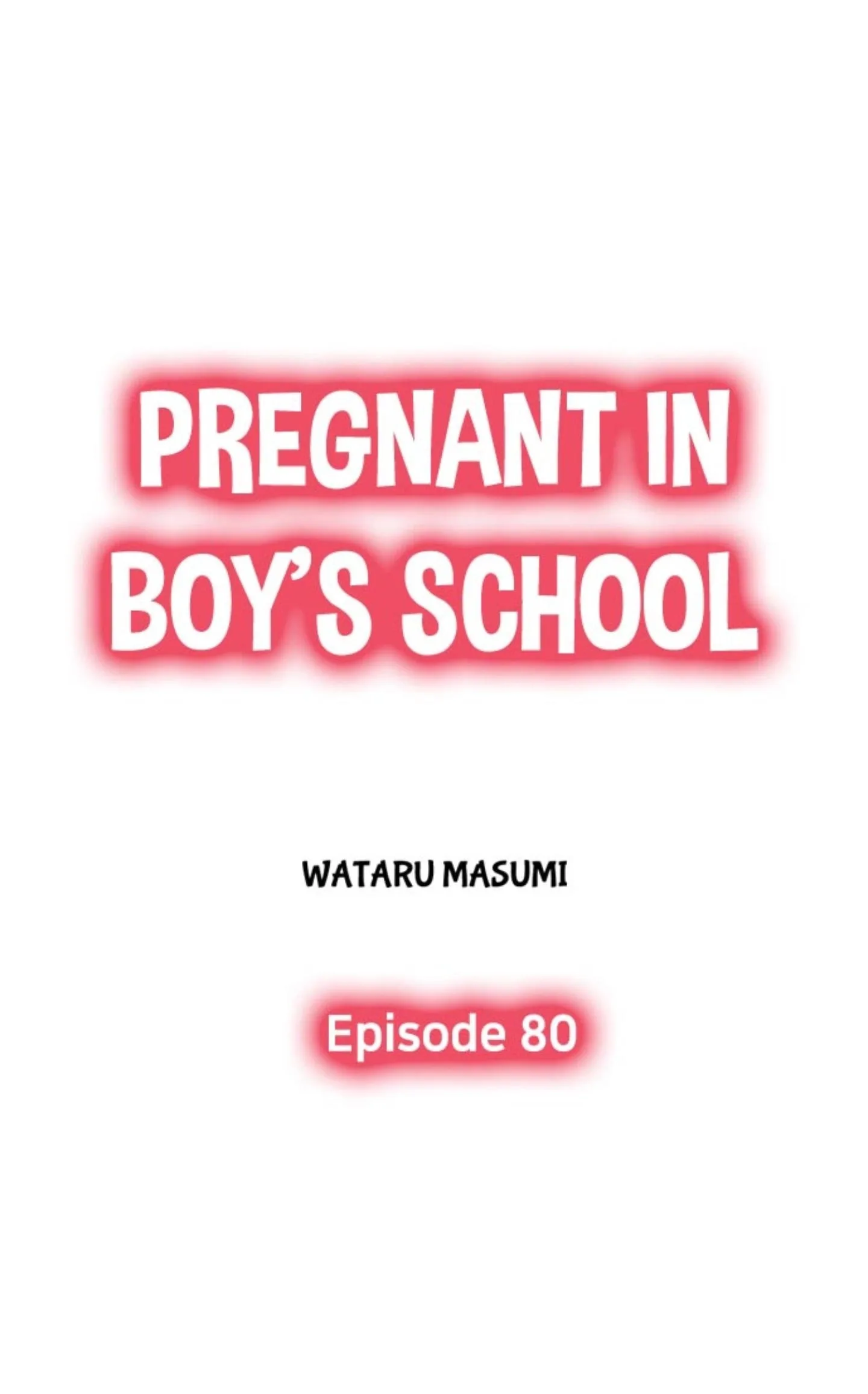Pregnant in Boys School Chapter 80 page 1