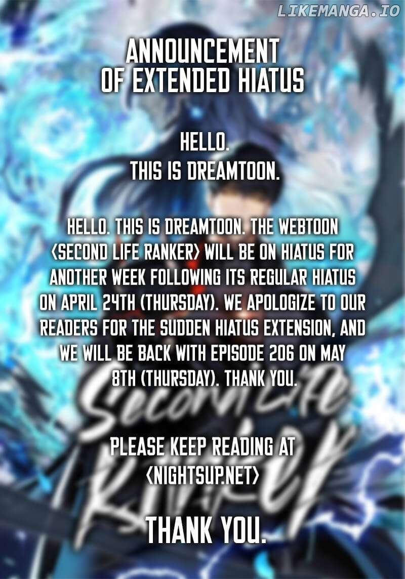 Ranker Who Lives A Second Time Chapter 205.9 page 1