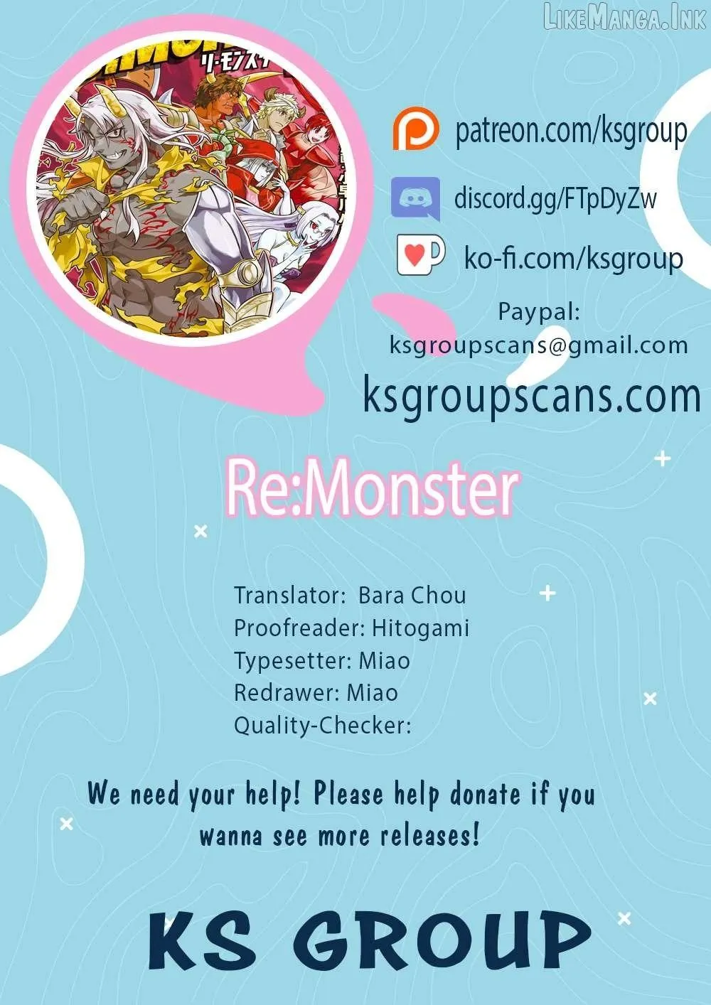 RE:MONSTER Chapter 124 page 1