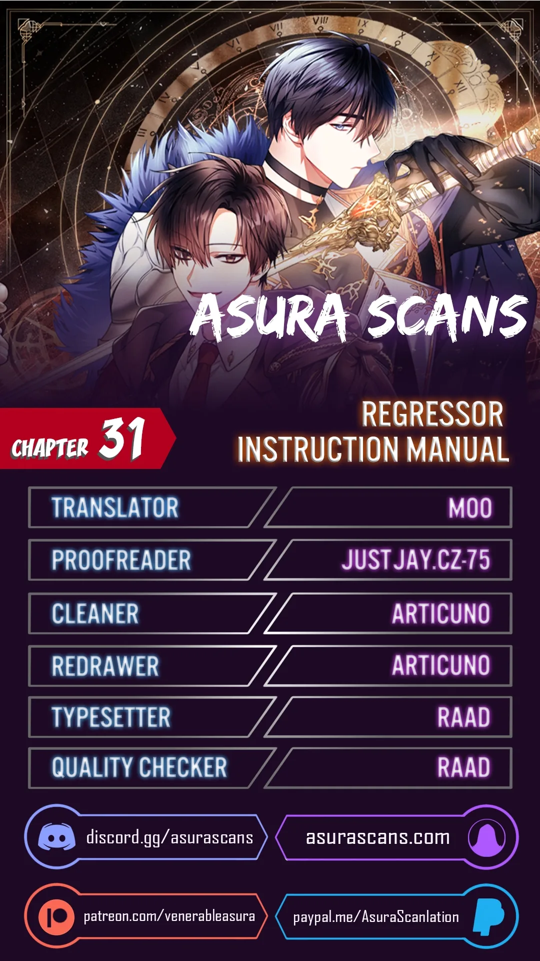 Regressor Instruction Manual Chapter 31 page 1