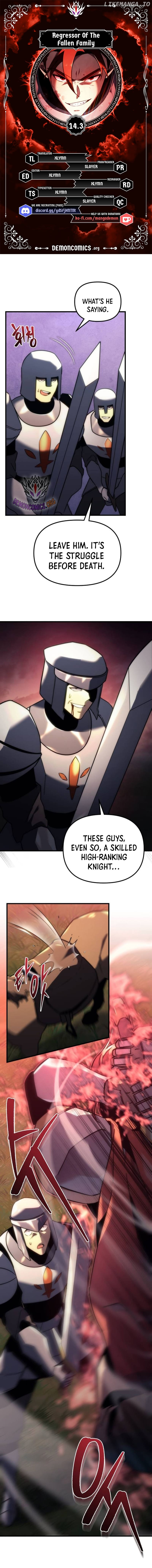 Regressor of the Fallen family Chapter 14.3 page 1