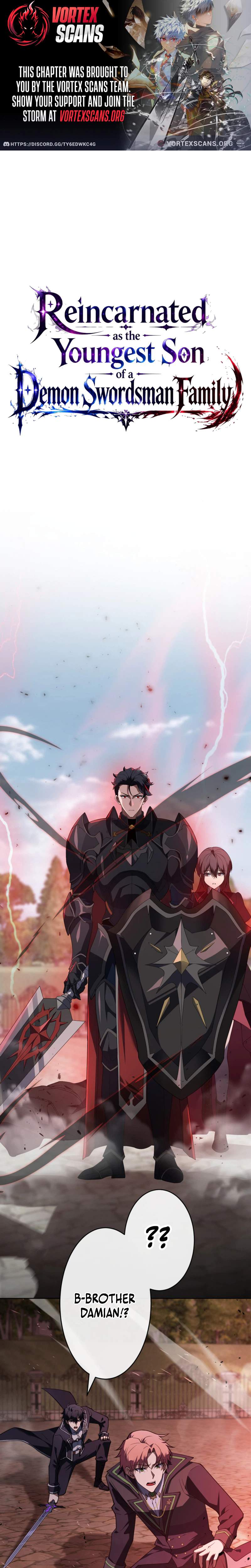Reincarnated as the Youngest Son of a Demon Swordsman Family Chapter 13 page 1
