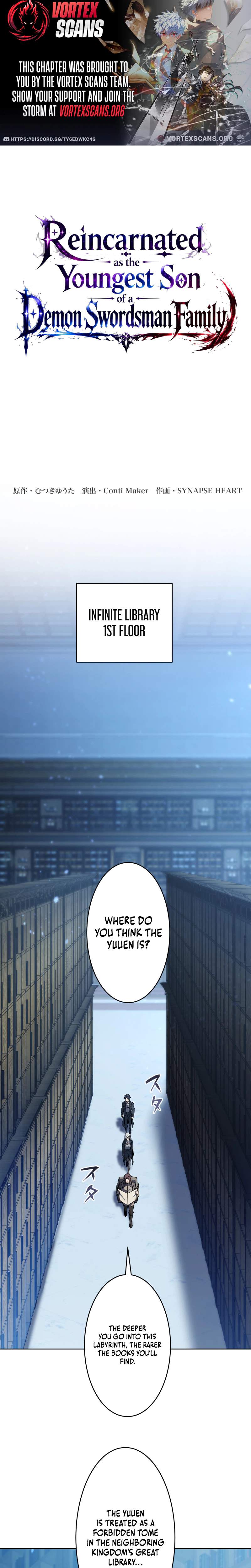 Reincarnated as the Youngest Son of a Demon Swordsman Family Chapter 8 page 1