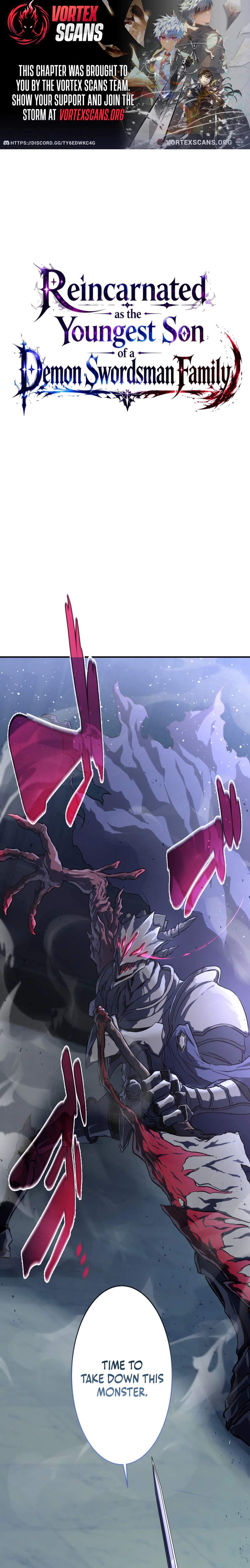 Reincarnated as the Youngest Son of a Demon Swordsman Family Chapter 9 page 1
