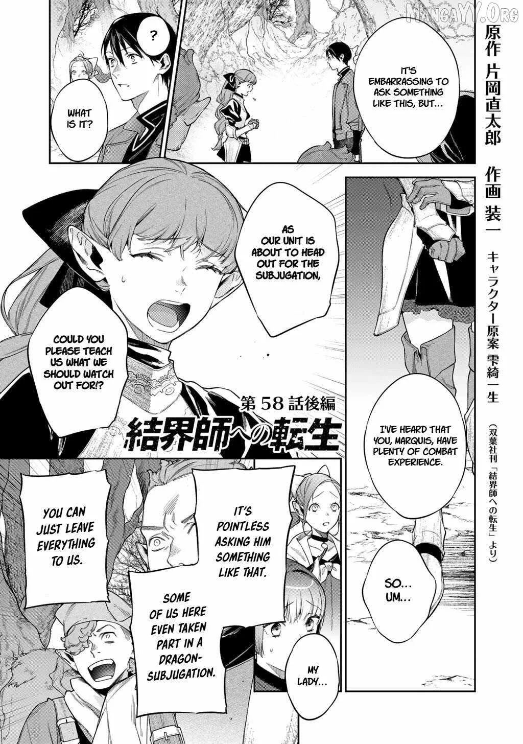 Reincarnation into the Barrier Master Chapter 58.2 page 1