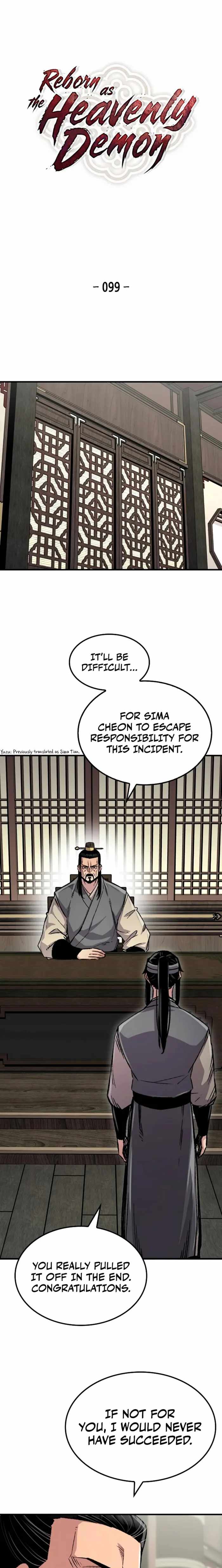 Reincarnation Of The Heavenly Demon Chapter 99 page 1