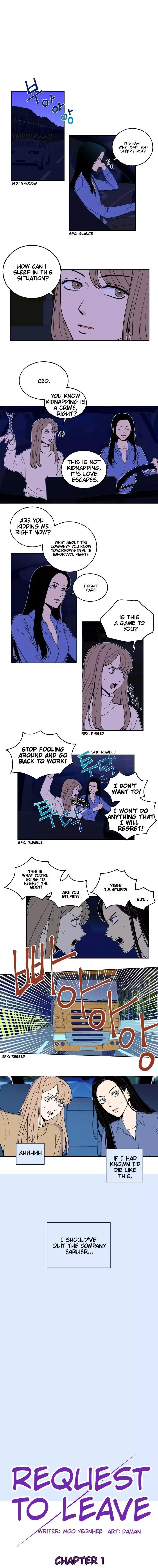 Request to leave Chapter 1 page 1