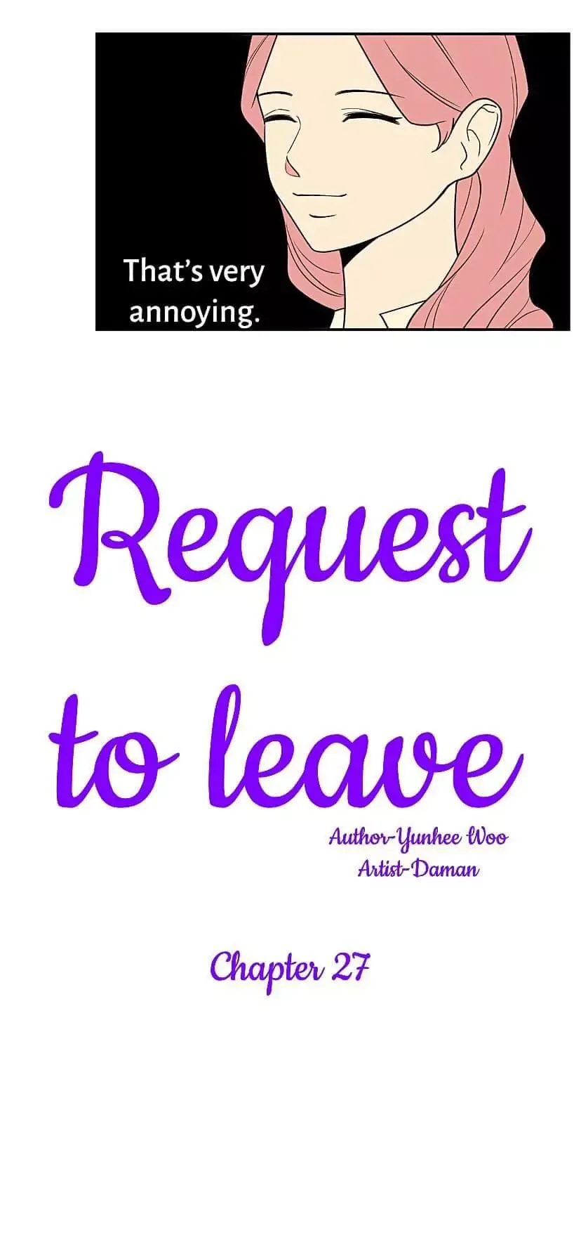 Request to leave Chapter 27 page 2