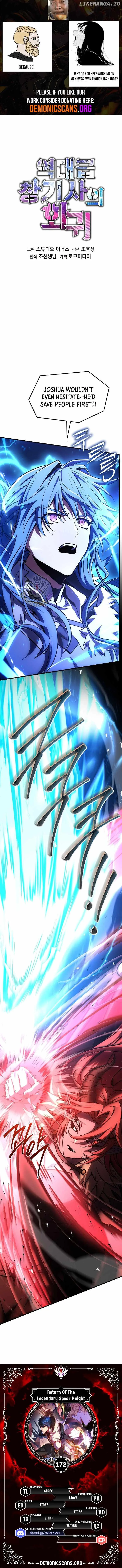 Return of the Legendary Spear Knight Chapter 172 page 1