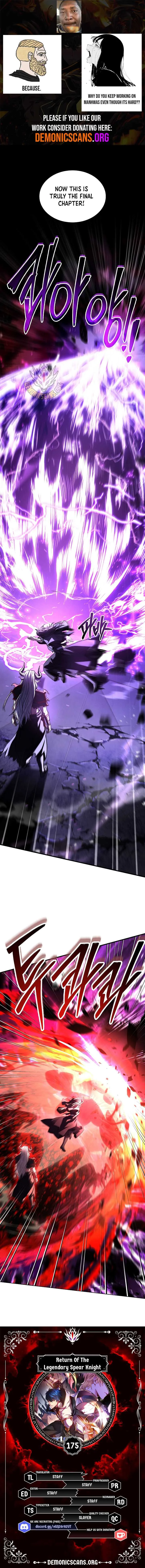 Return of the Legendary Spear Knight Chapter 175 page 1