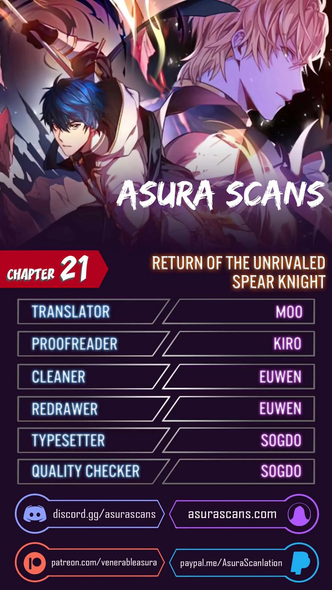 Return of the Legendary Spear Knight Chapter 21 page 1