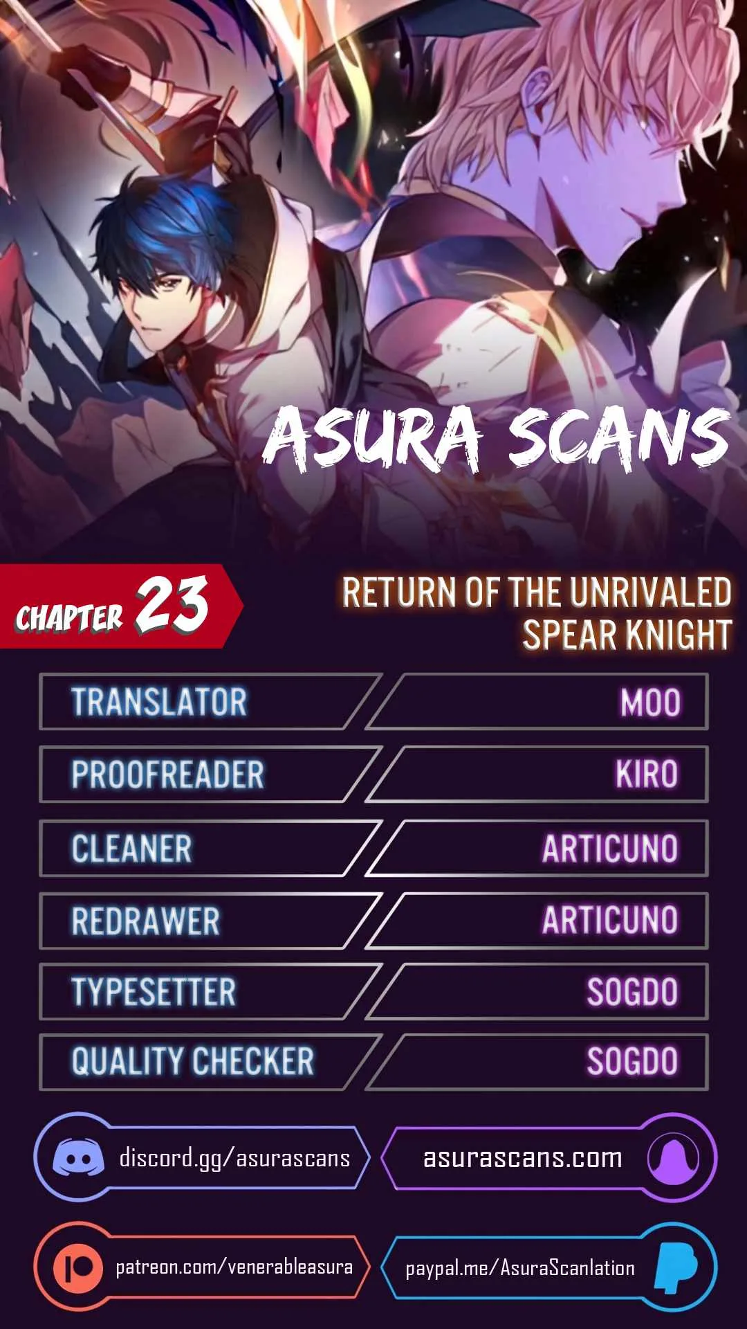 Return of the Legendary Spear Knight Chapter 23 page 1