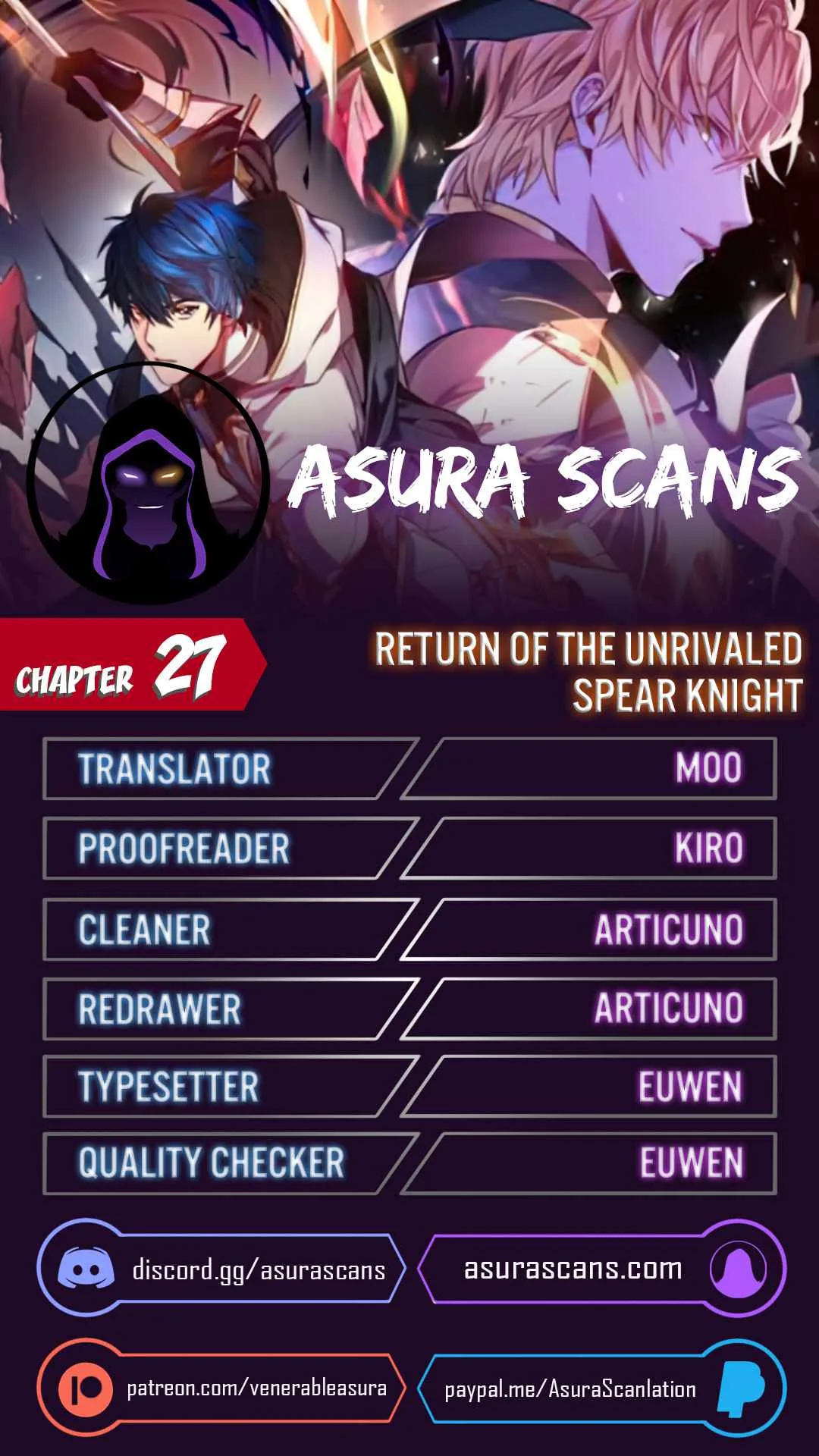 Return of the Legendary Spear Knight Chapter 27 page 1