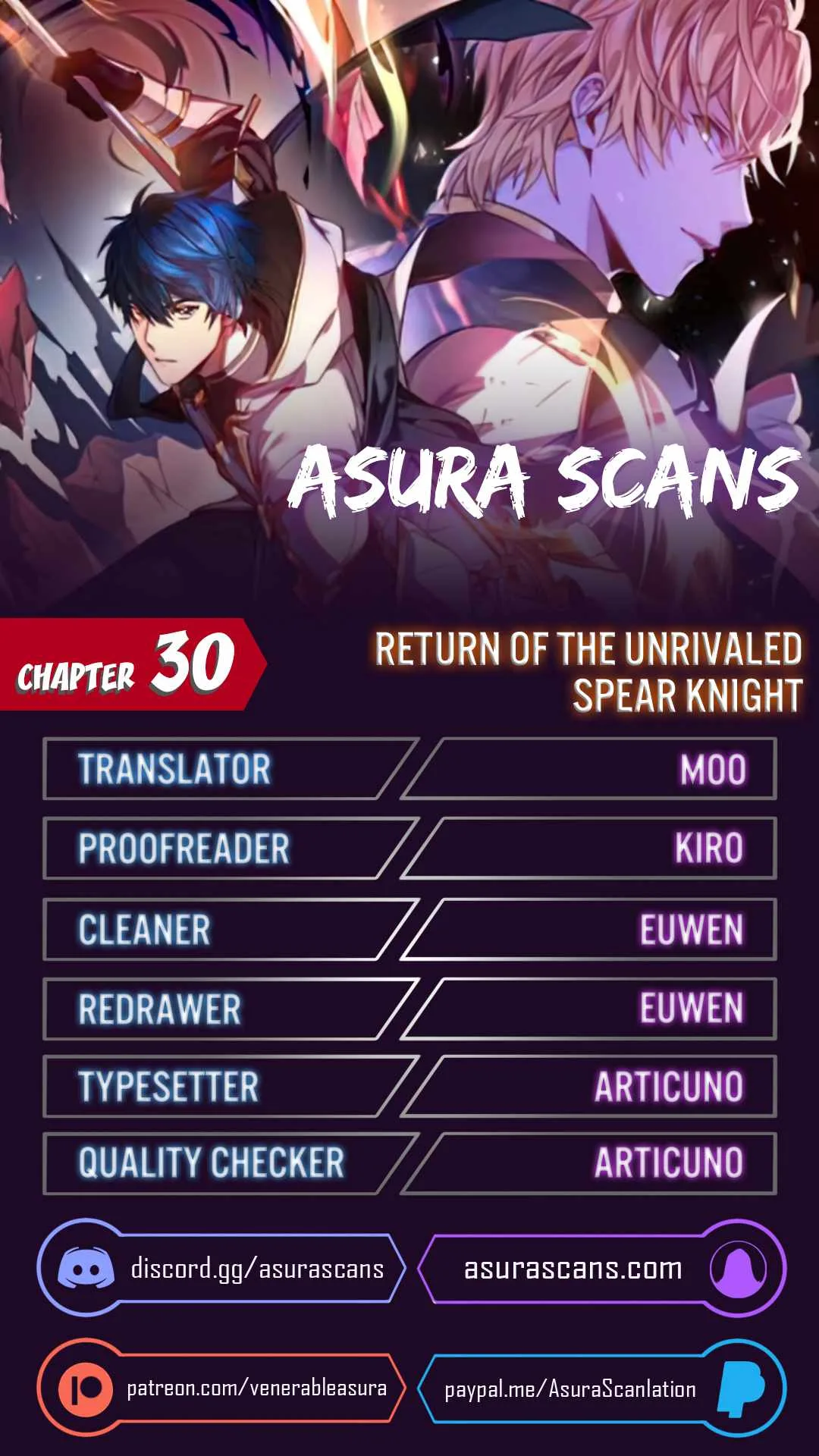 Return of the Legendary Spear Knight Chapter 30 page 1