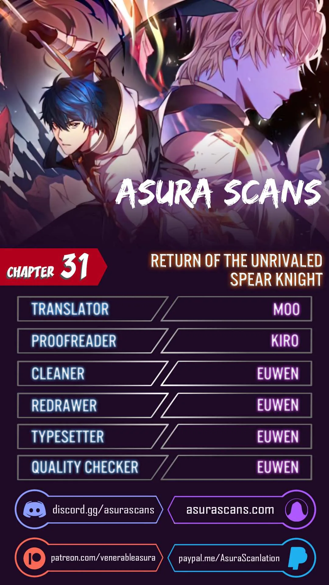 Return of the Legendary Spear Knight Chapter 31 page 1