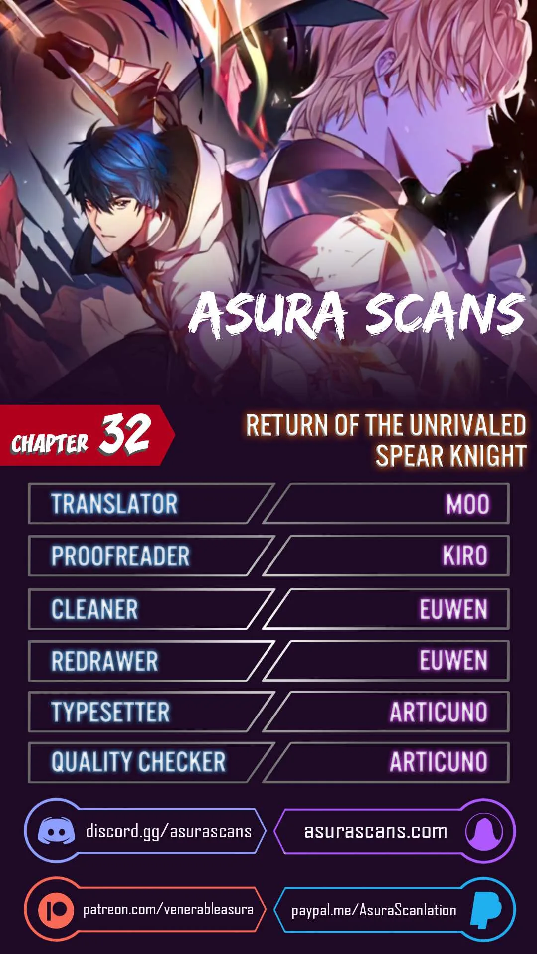 Return of the Legendary Spear Knight Chapter 32 page 1