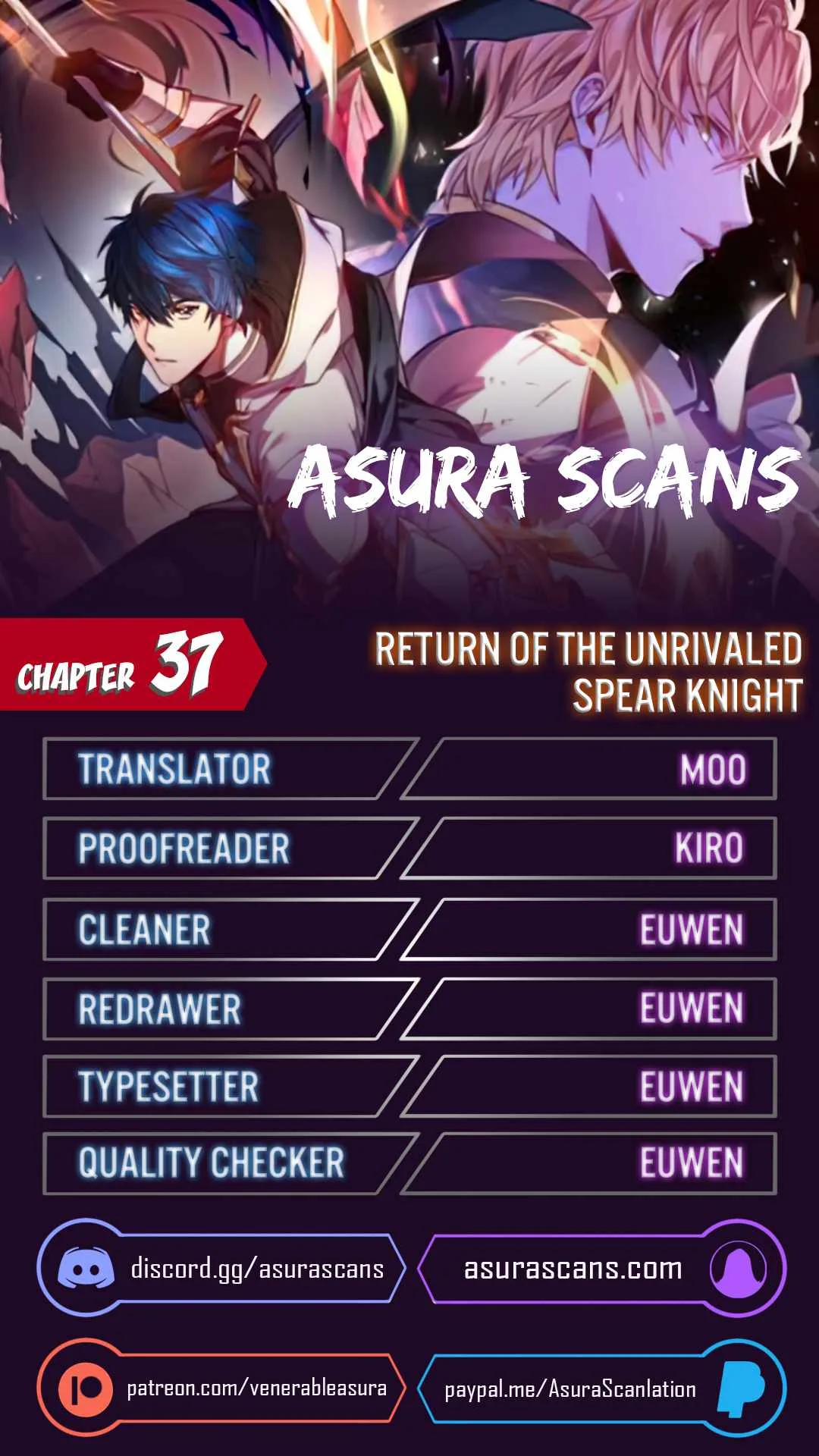 Return of the Legendary Spear Knight Chapter 37 page 1
