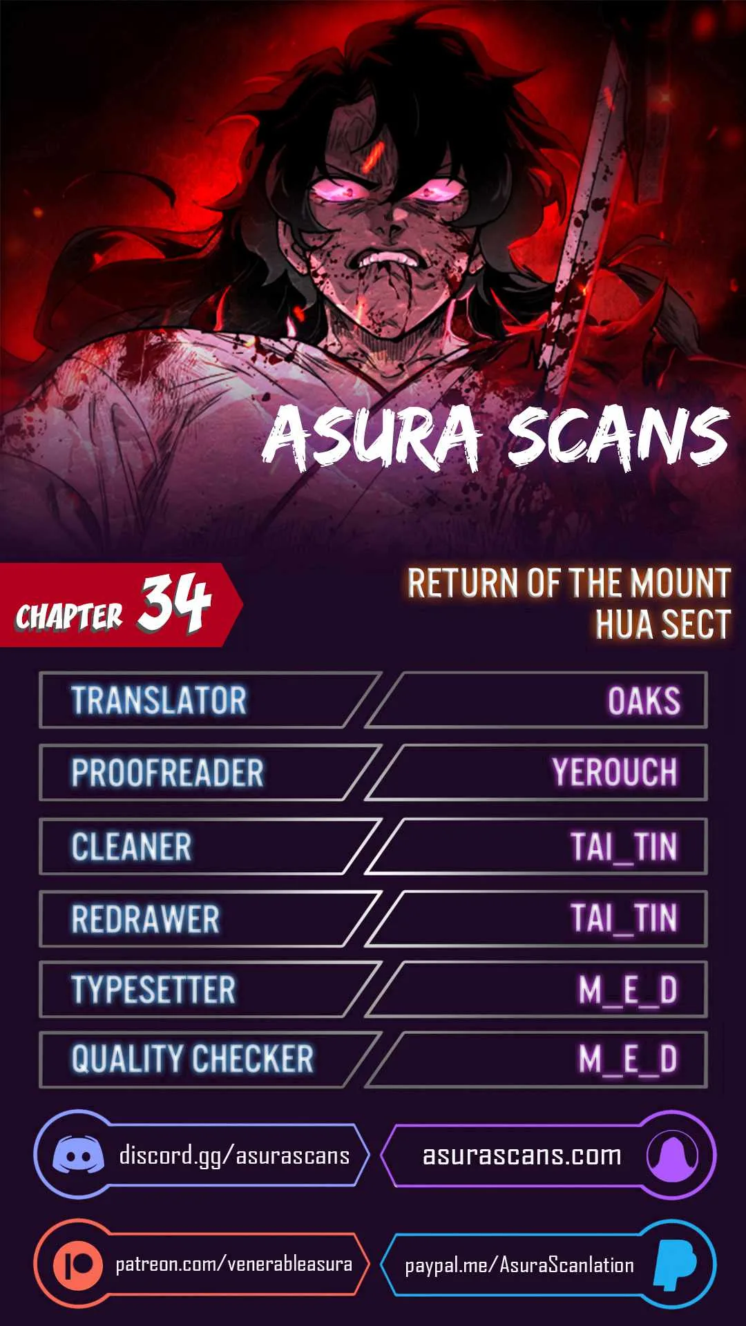 Return of the Mount Hua Sect Chapter 34 page 1