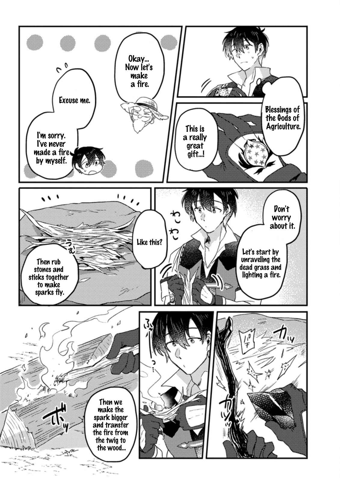 Revolution in production with the blessings of the gods - While living a leisurely, slow life in a corner of another world, somehow a diverse group of people gathered to form the strongest nation... Chapter 2.1 page 8