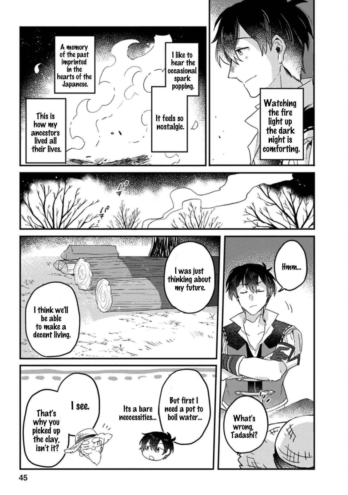 Revolution in production with the blessings of the gods - While living a leisurely, slow life in a corner of another world, somehow a diverse group of people gathered to form the strongest nation... Chapter 2.1 page 10