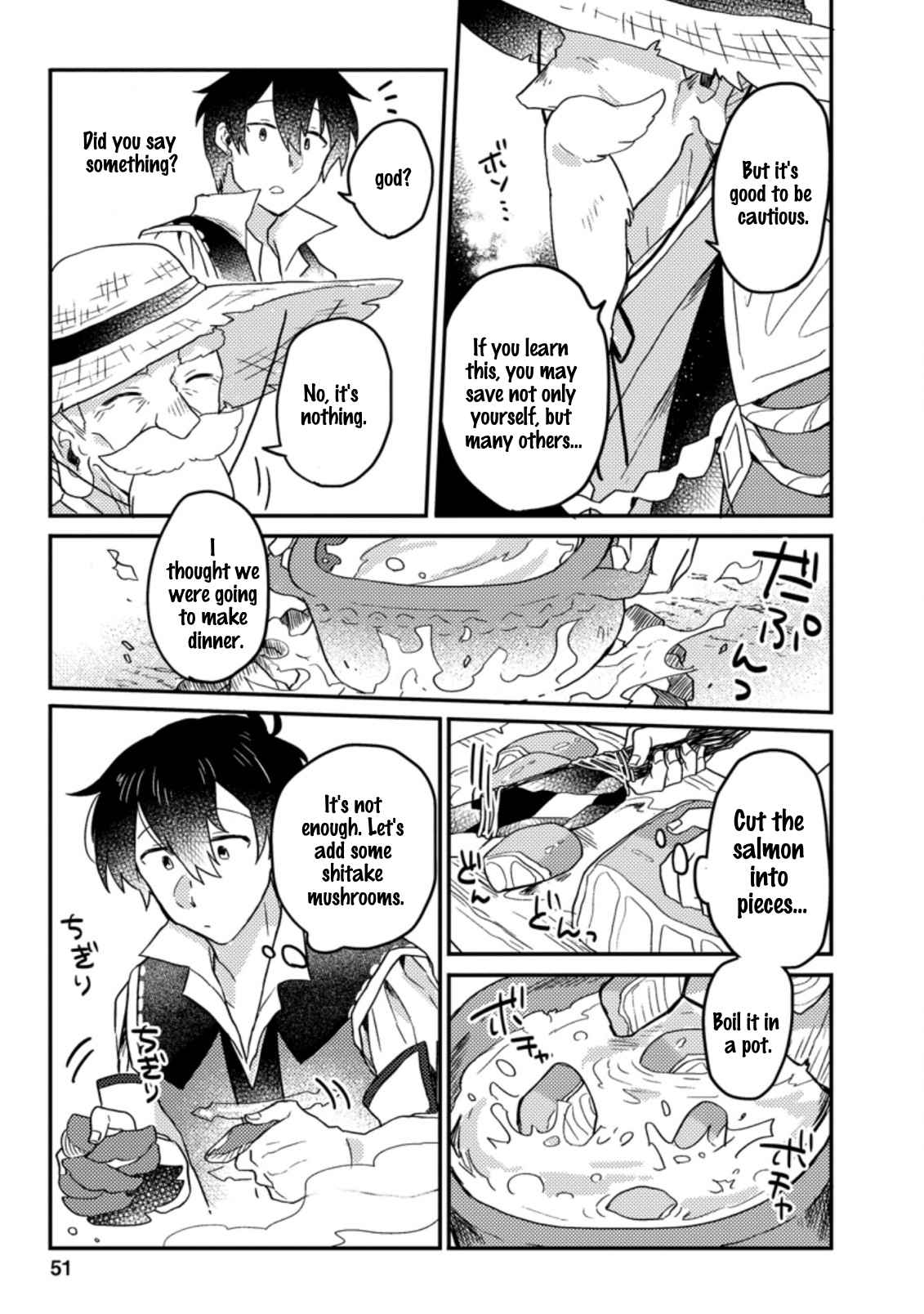 Revolution in production with the blessings of the gods - While living a leisurely, slow life in a corner of another world, somehow a diverse group of people gathered to form the strongest nation... Chapter 2.2 page 6