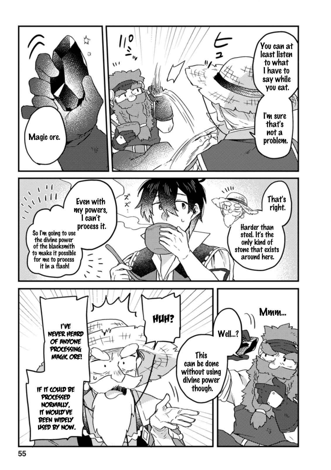 Revolution in production with the blessings of the gods - While living a leisurely, slow life in a corner of another world, somehow a diverse group of people gathered to form the strongest nation... Chapter 2.2 page 10