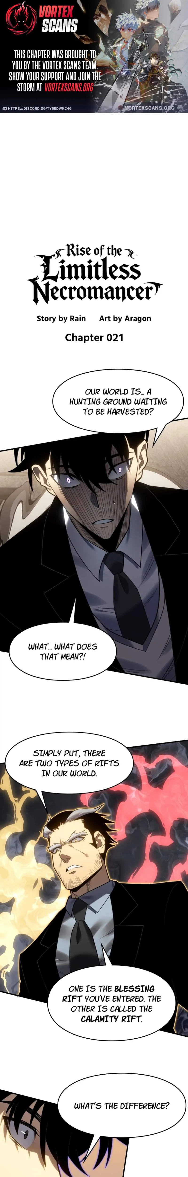 Rise of the Limitless Necromancer Chapter 21 page 1