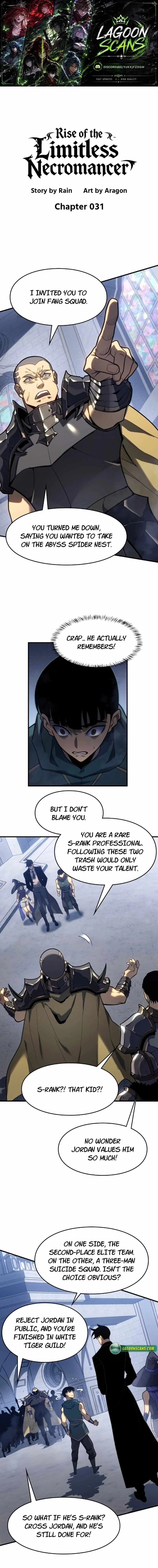 Rise of the Limitless Necromancer Chapter 31 page 1