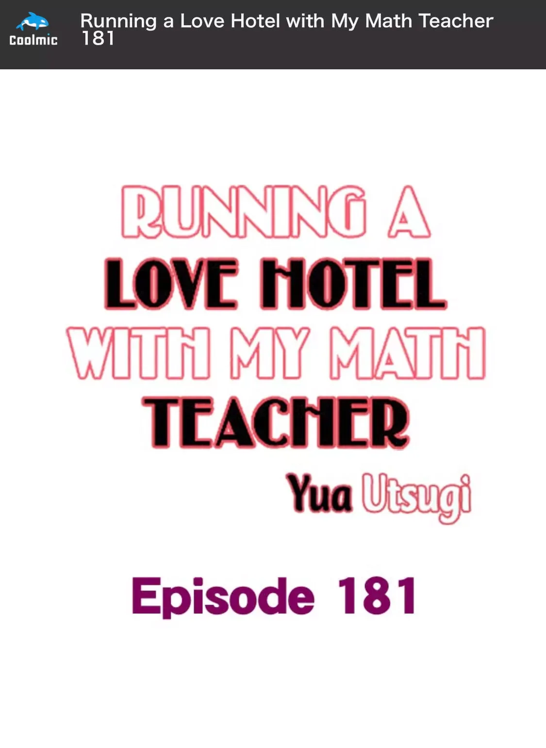 RUNNING A LOVE HOTEL WITH MY MATH TEACHER Chapter 181 page 2