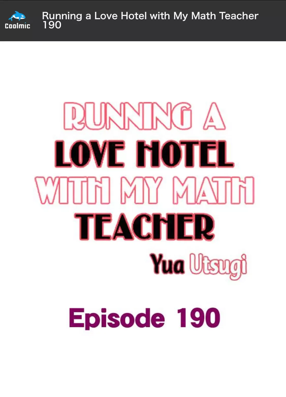 RUNNING A LOVE HOTEL WITH MY MATH TEACHER Chapter 190 page 2