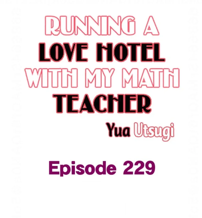 RUNNING A LOVE HOTEL WITH MY MATH TEACHER Chapter 229 page 1