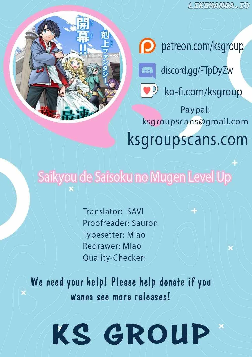 Saikyou de Saisoku no Mugen Level Up Chapter 61 page 1