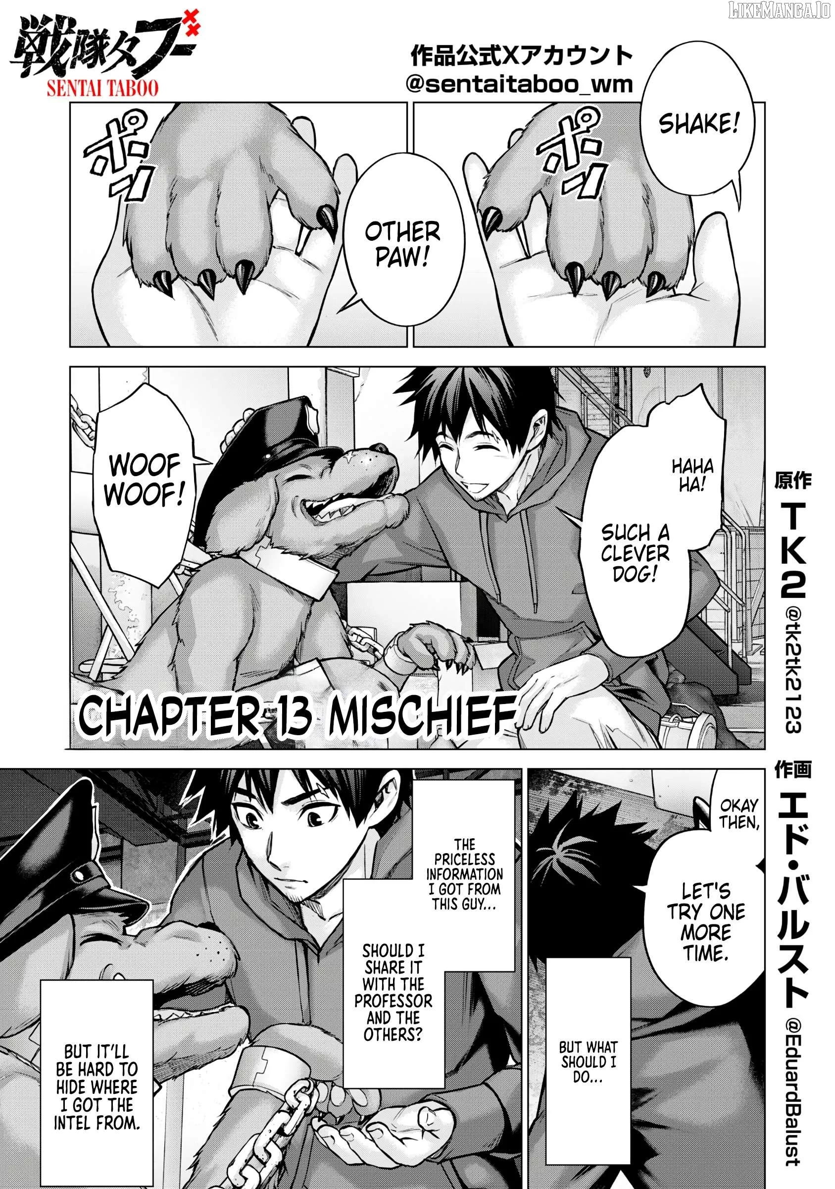 Sentai Taboo Chapter 13 page 1
