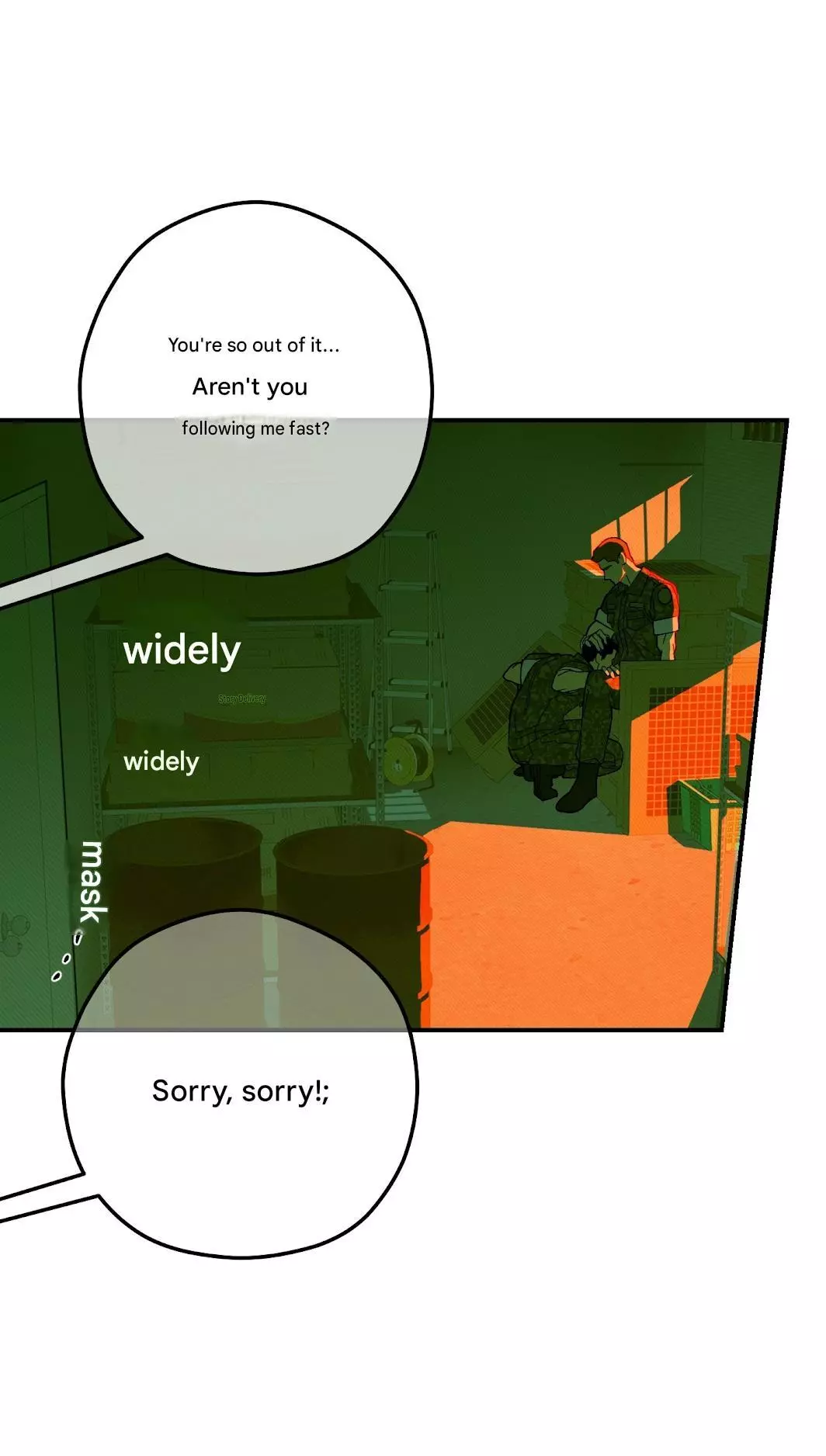 Sergeant, could you pick up the soap? Chapter 0 page 8