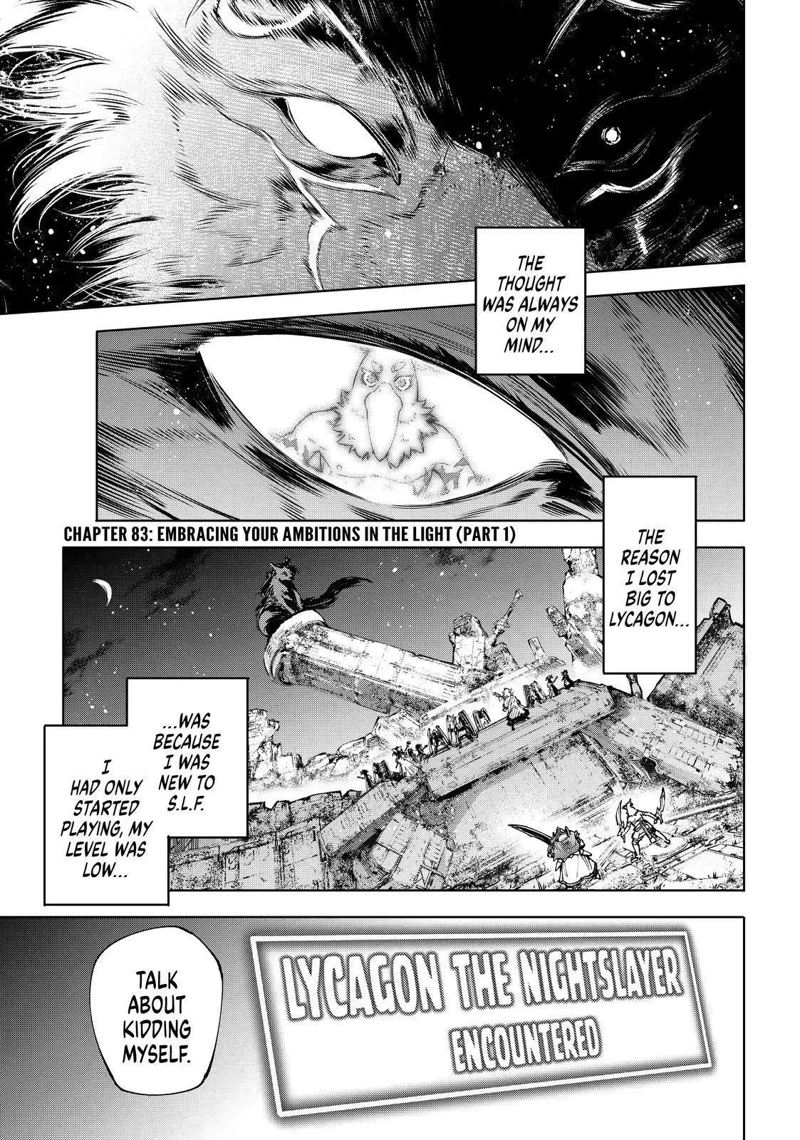 Shangri-La Frontier ~ Kusoge Hunter, Kamige ni Idoman to su~ Chapter 83 page 1