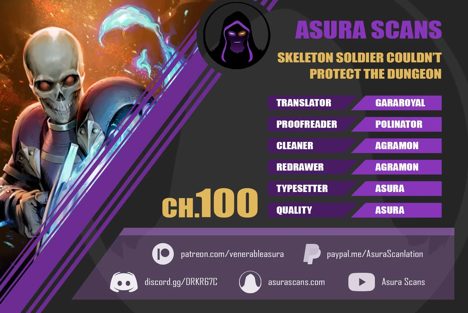 Skeleton Soldier Couldn’T Protect The Dungeon Chapter 100 page 1