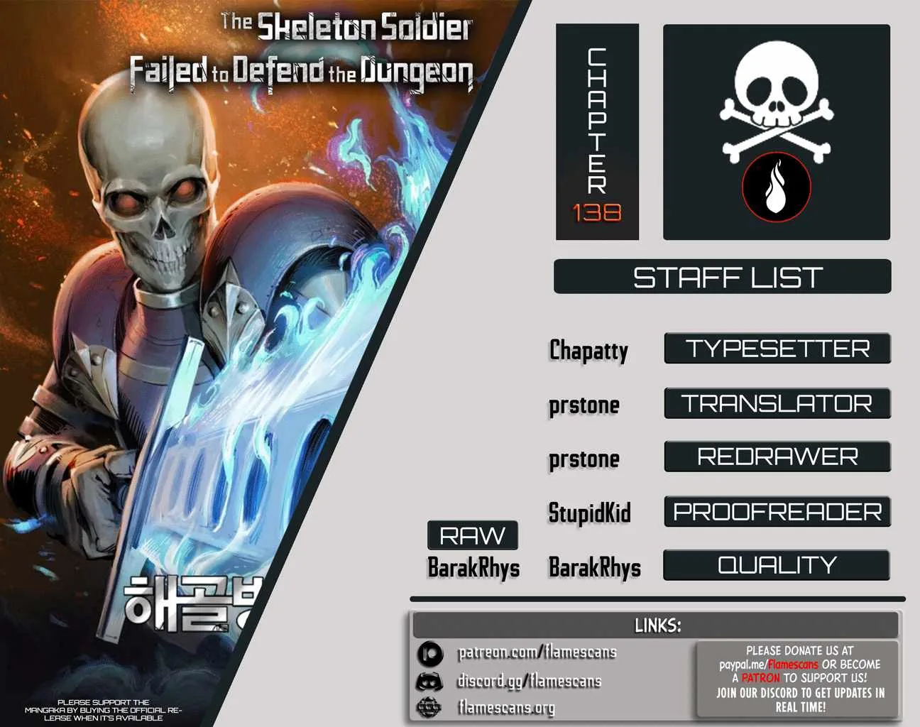 Skeleton Soldier Couldn’T Protect The Dungeon Chapter 138 page 1