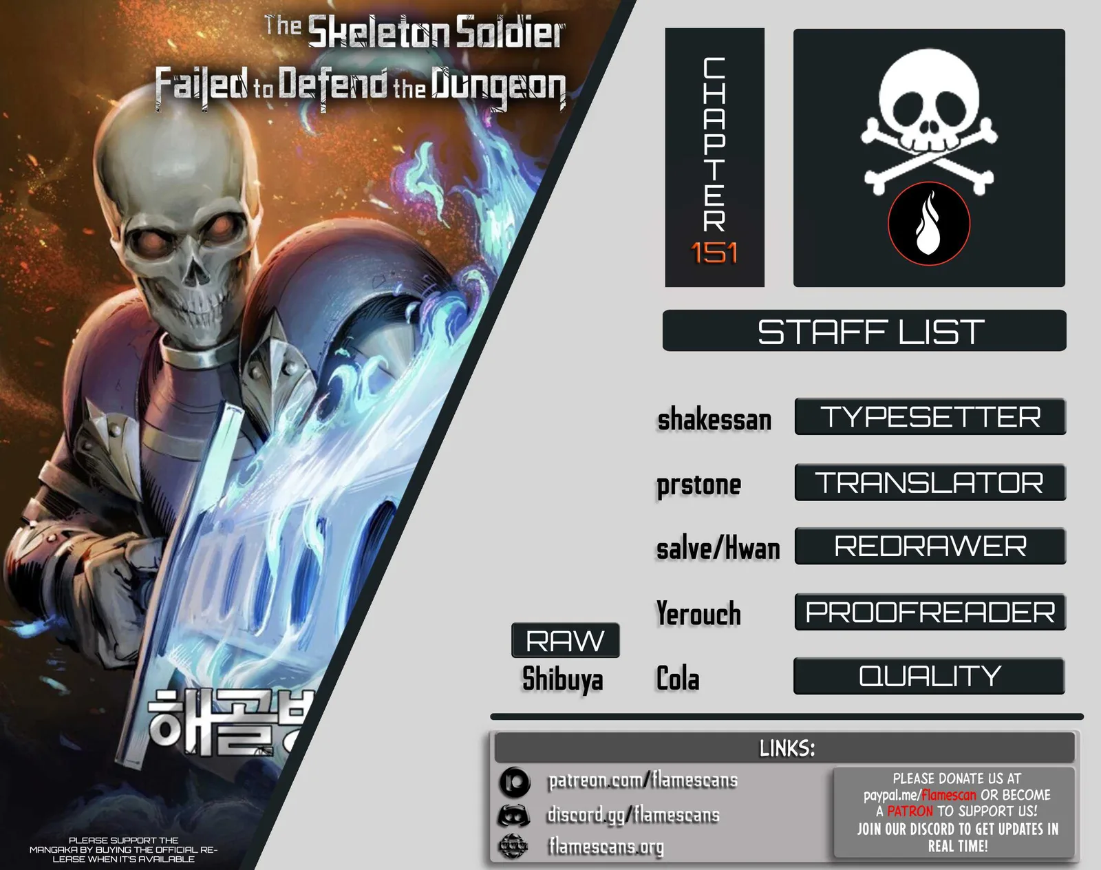 Skeleton Soldier Couldn’T Protect The Dungeon Chapter 151 page 1