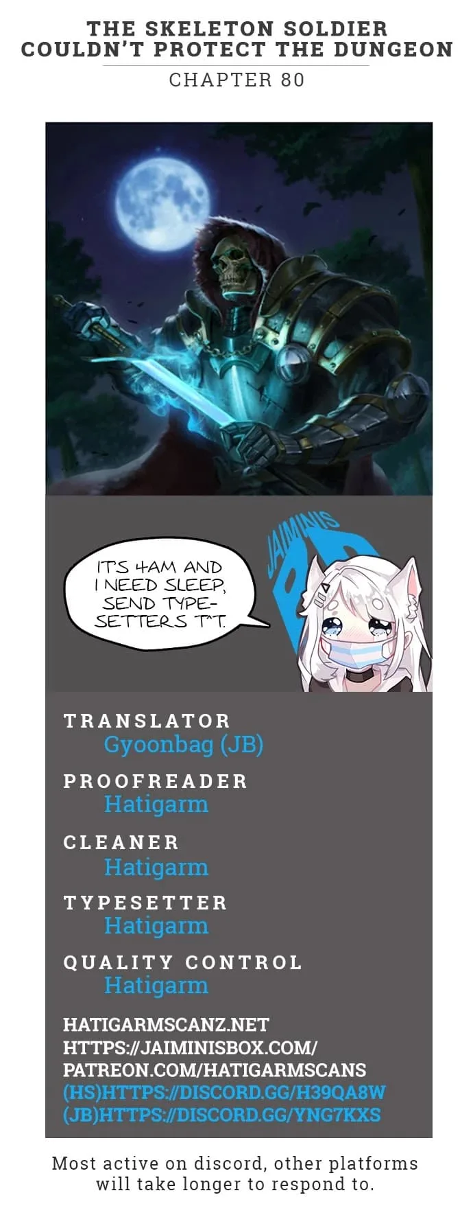 Skeleton Soldier Couldn’T Protect The Dungeon Chapter 80 page 1